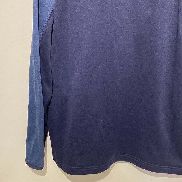 Callaway Men's Blue Mock Neck Quarter Zip Tech Fleece Jacket Size Medium - Picture 6 of 9